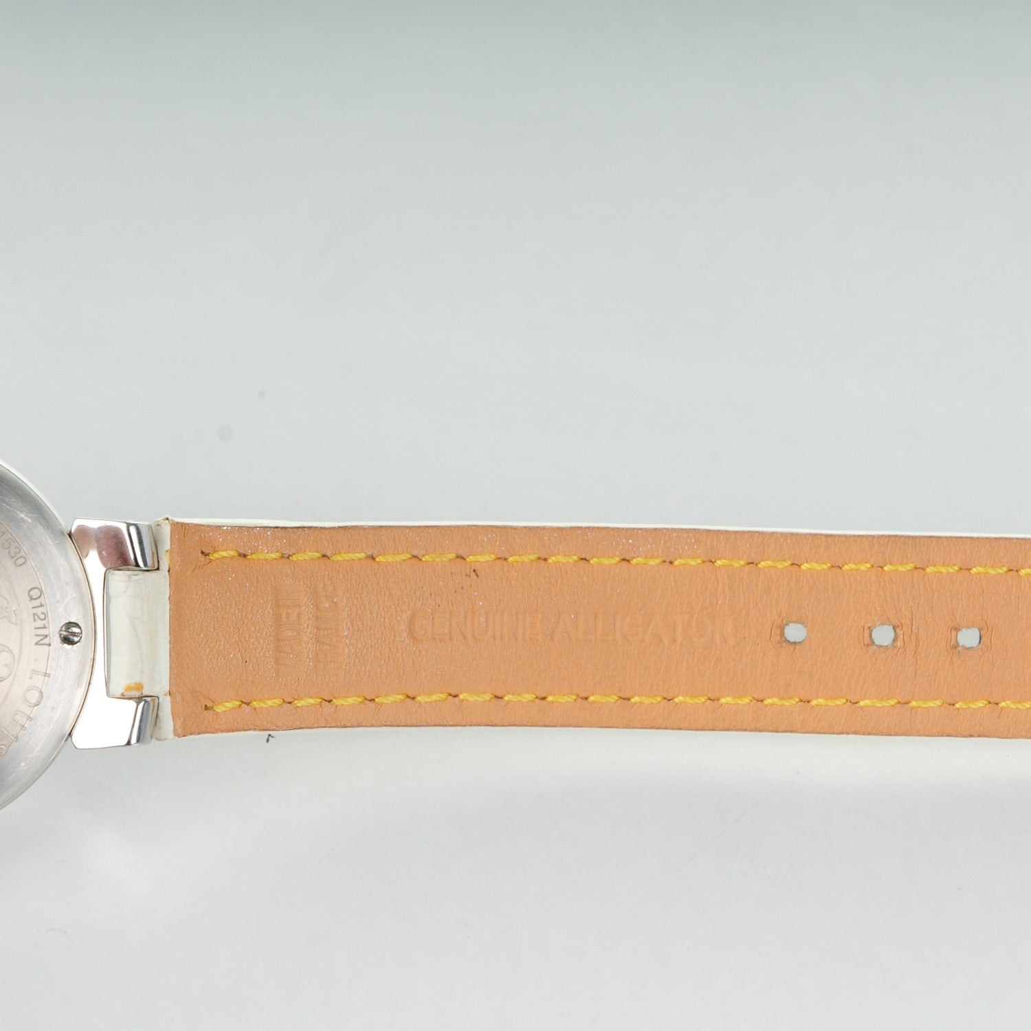 Louis Vuitton Stainless Steel Alligator 28mm Tambour Trunks and Bags Quartz Watch 8 of 10