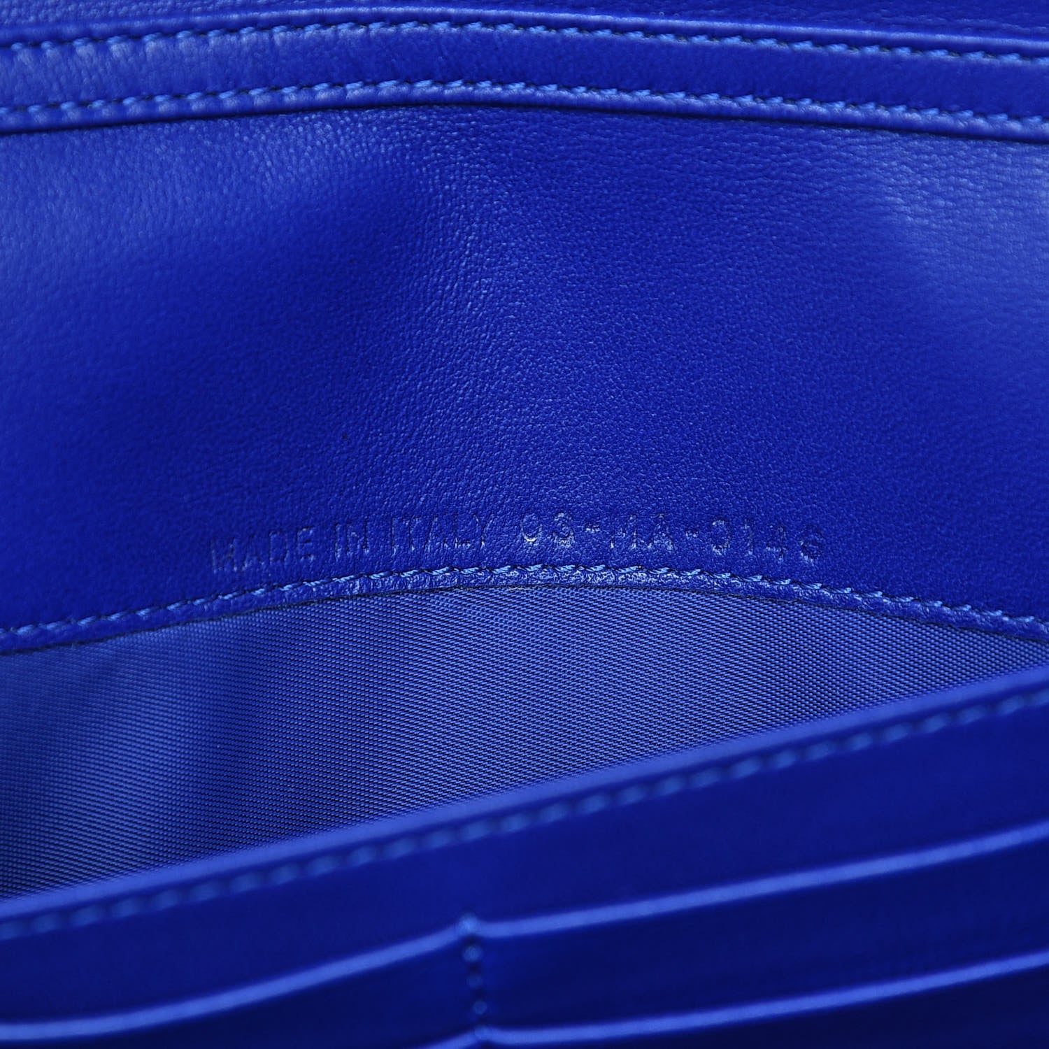 Christian Dior Lambskin Diorama Croisiere Chain Wallet Blue 7 of 10