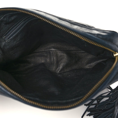 Chanel Lambskin Quilted CC Tassel Camera Case Black 4 of 10