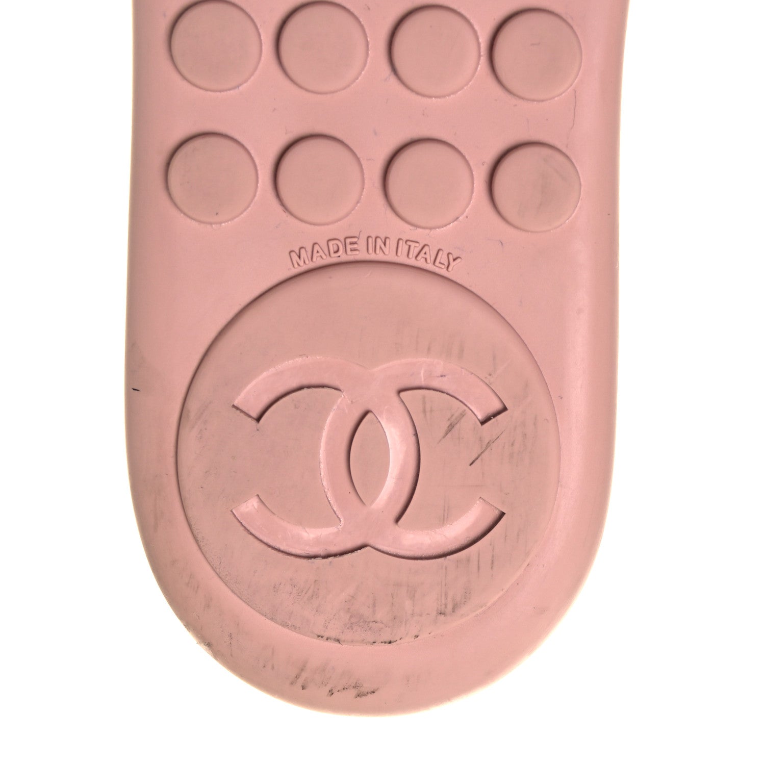 Chanel Calfskin CC Chain Thong Sandals 41 Pink 6 of 8