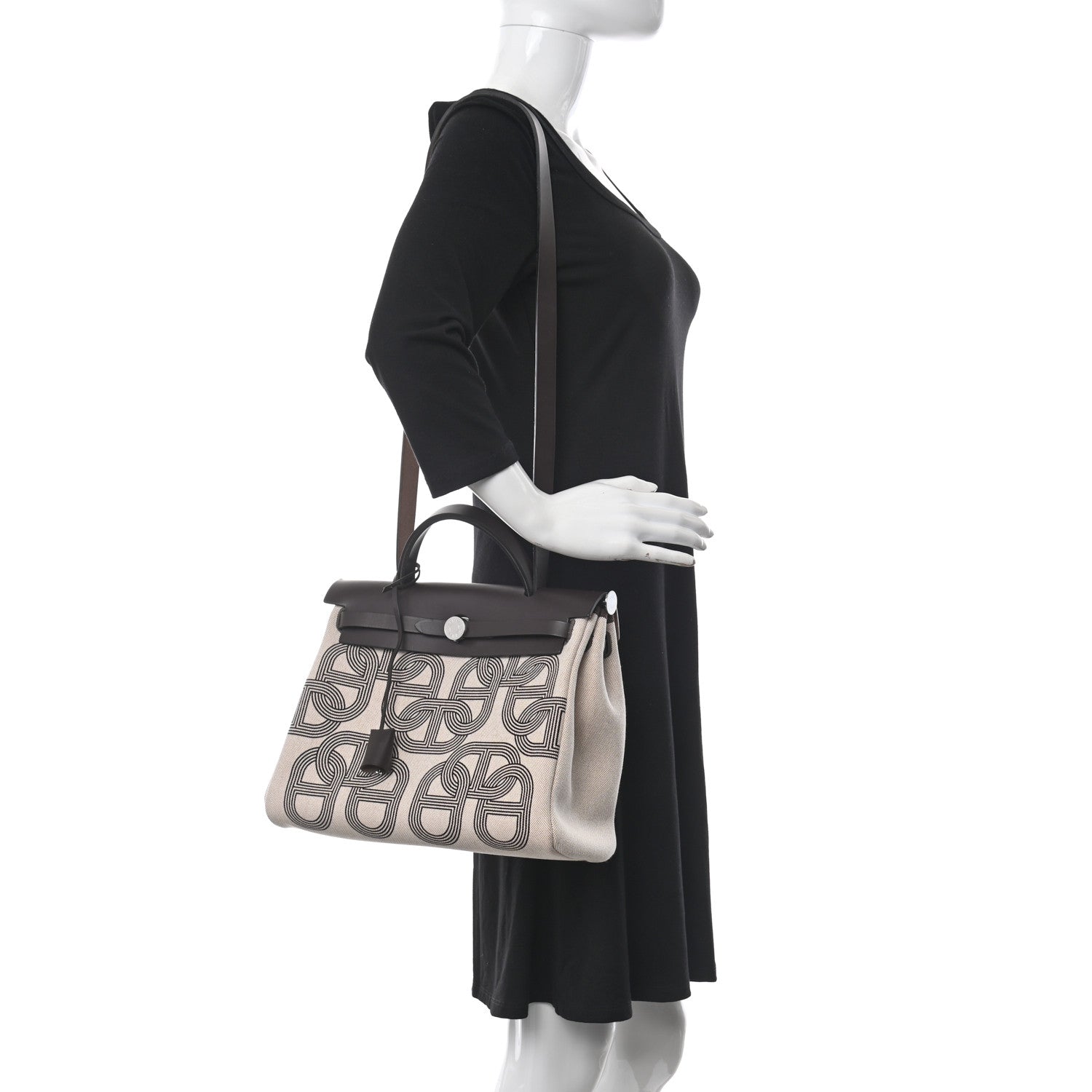 Hermes H Plume Canvas Vache Hunter Circuit 24 Herbag Zip Retourne 31 Ebene Ecru 2 of 13