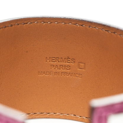 Hermes Shiny Alligator Collier De Chien CDC Bracelet S Fuchsia 4 of 7