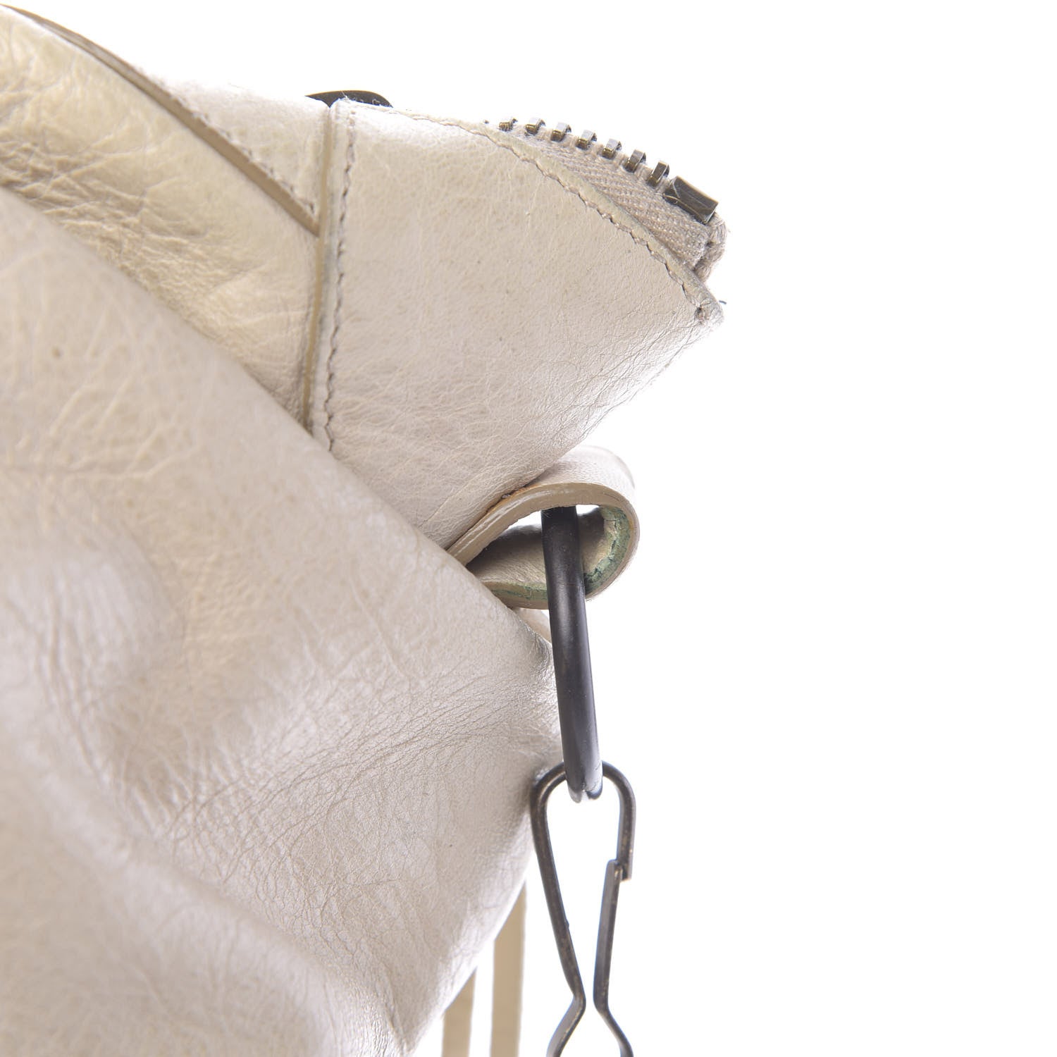 Balenciaga Agneau Classic Hardware Square Tote Ivory 11 of 12