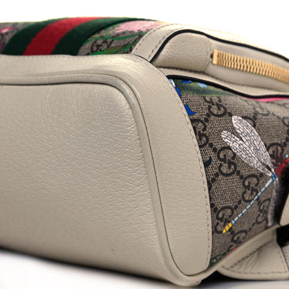 Gucci GG Supreme Monogram Flora Web Small Ophidia Day Backpack White 9 of 12