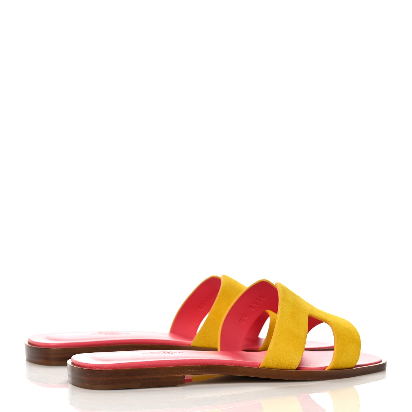 Suede Goatskin Oran Sandals 36 Jaune Sable