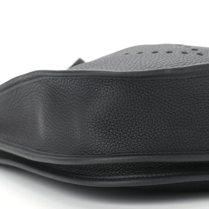 Hermes Taurillon Clemence Evelyne III PM Black 8 of 9