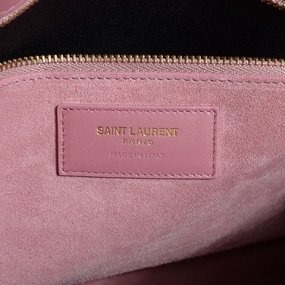 Saint Laurent Calfskin Small Sac De Jour Dark Rose 6 of 9