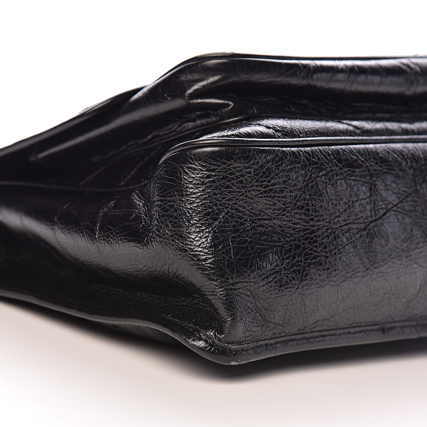 Saint Laurent Crinkled Calfskin Matelasse Monogram Medium Niki Chain Satchel Black 9 of 11