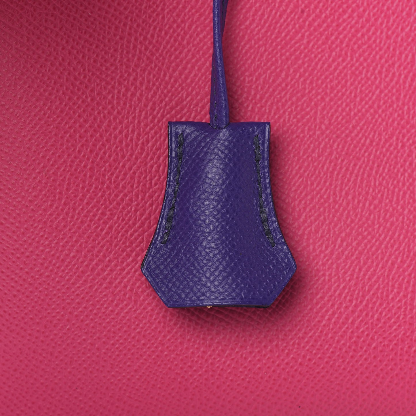 Epsom Horseshoe Birkin 30 Blue Encre Ultraviolet Rose Tyrien