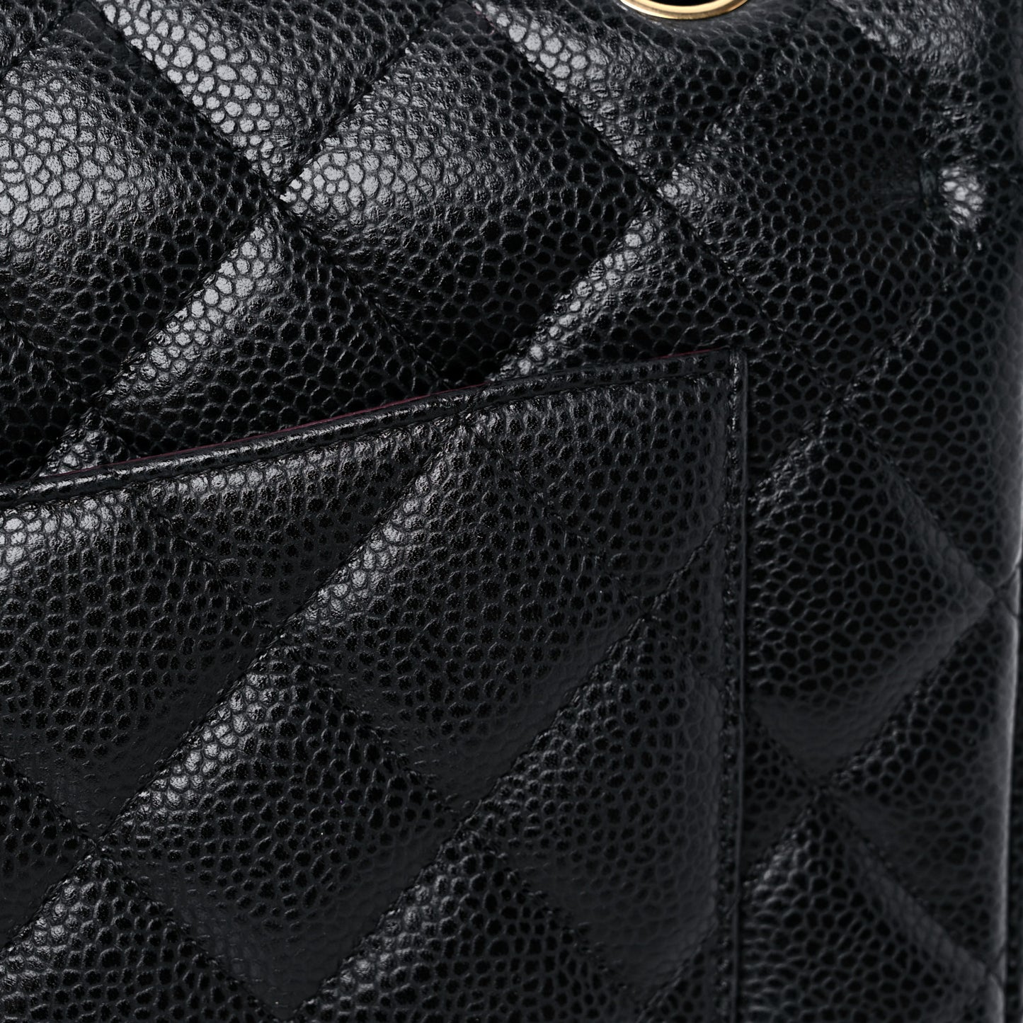 Caviar Quilted Maxi Double Flap Black