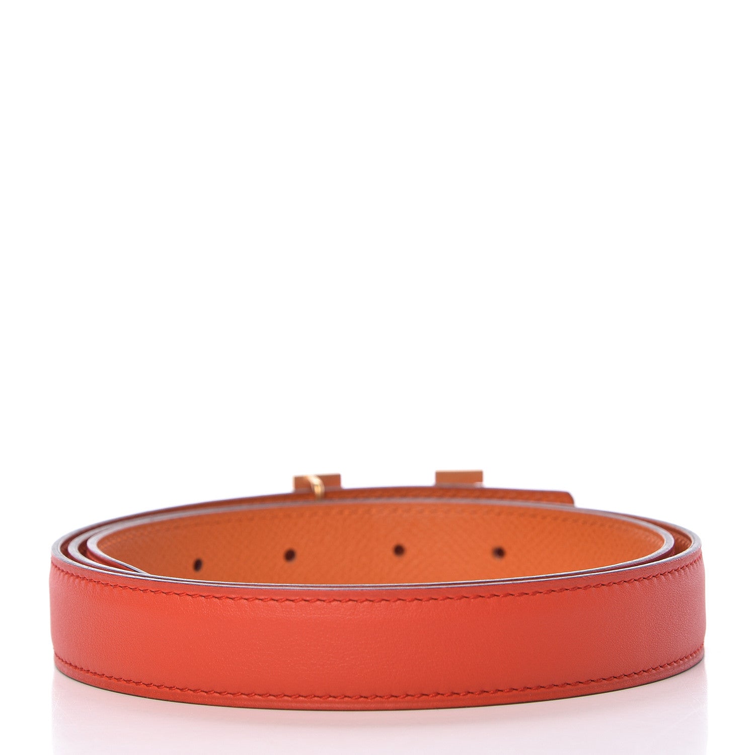 Hermes Swift Epsom 24mm Mini Constance H Belt 90 Capucine Orange 3 of 7
