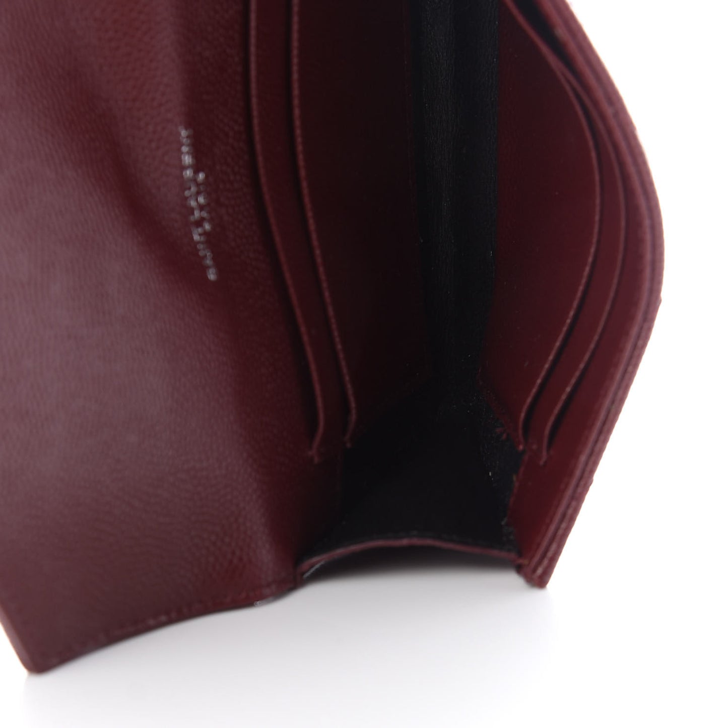 Grain De Poudre Matelasse Chevron Small Monogram Envelope Wallet Palissandre