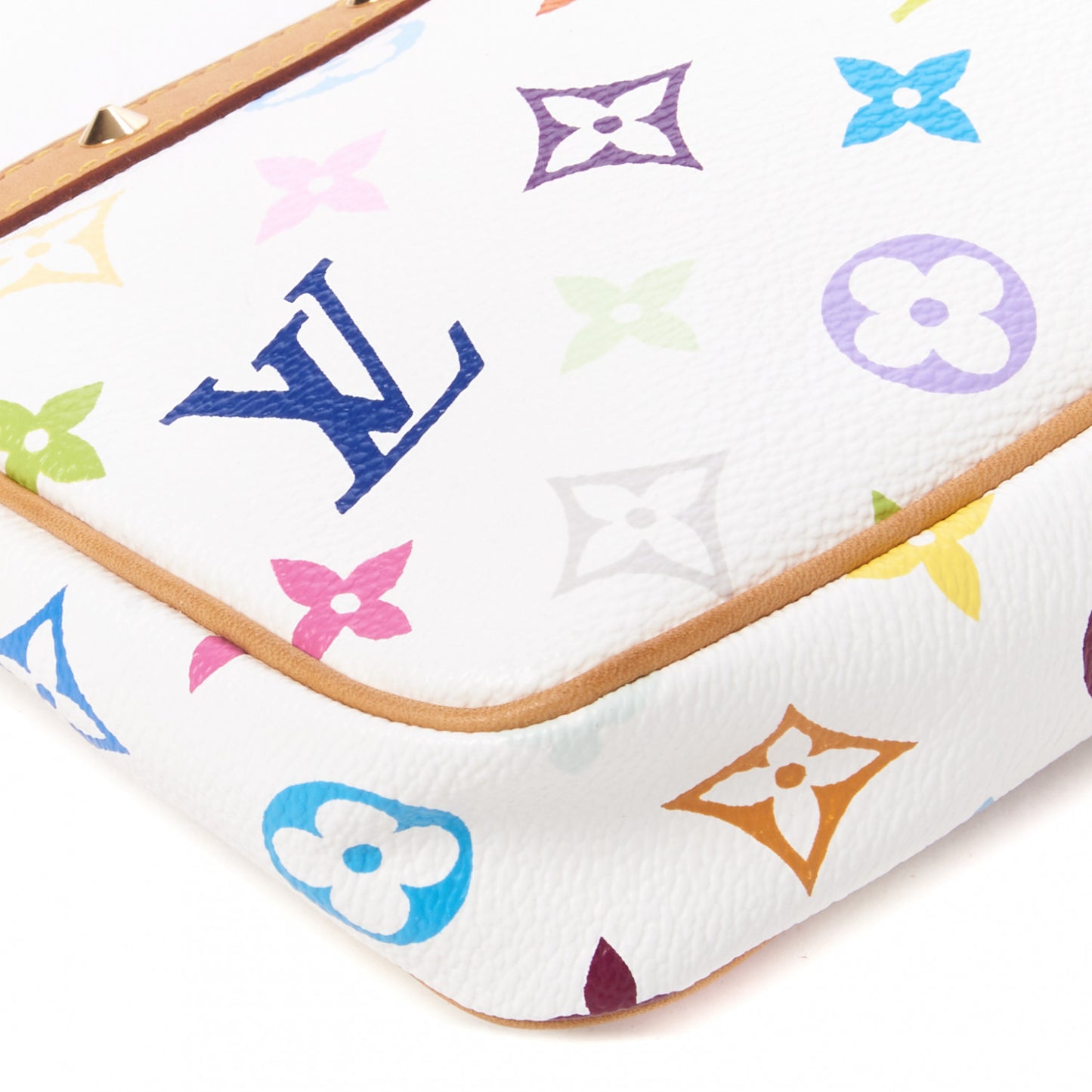 Monogram Multicolor Pochette Accessories White