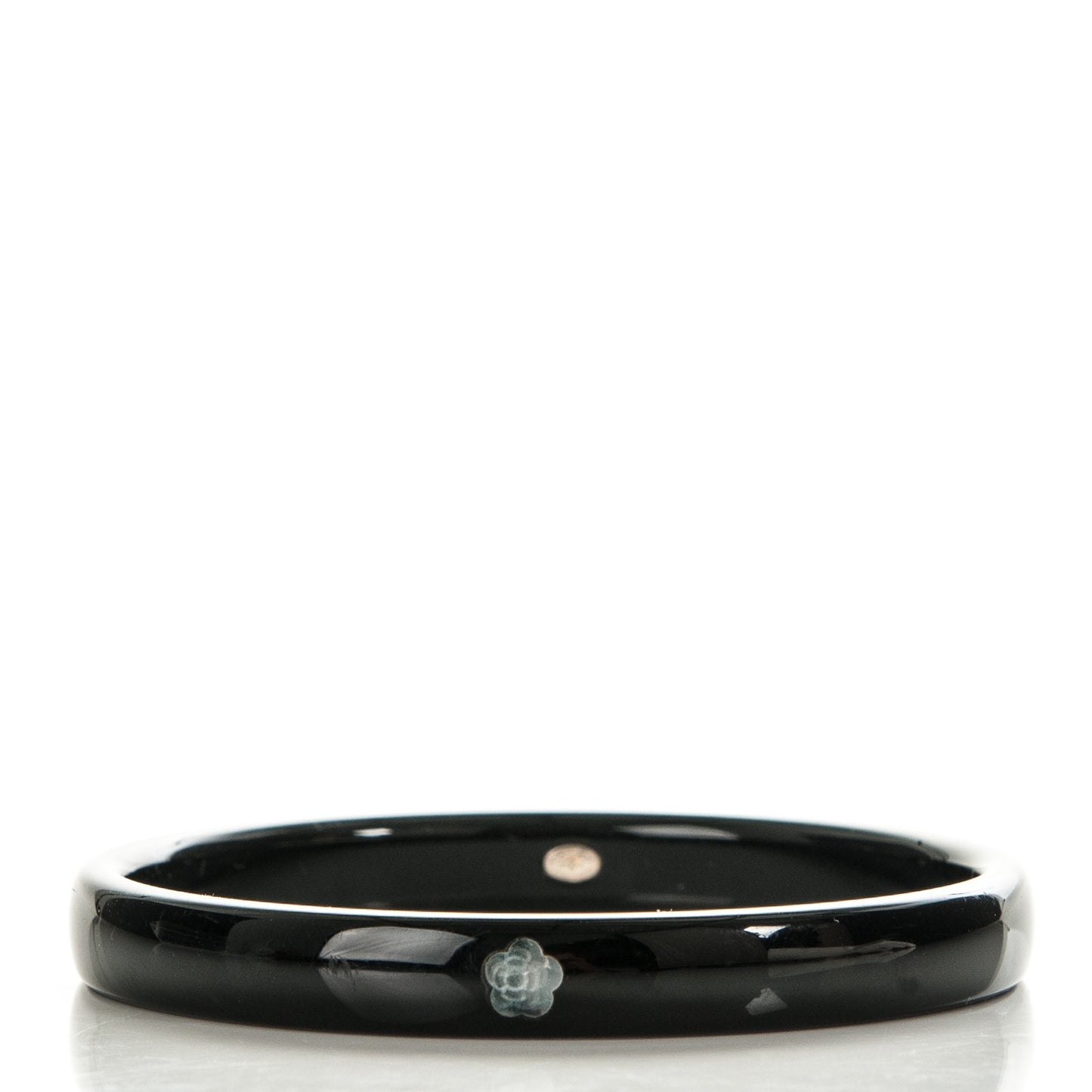 Resin Mother of Pearl CC Bangle Black