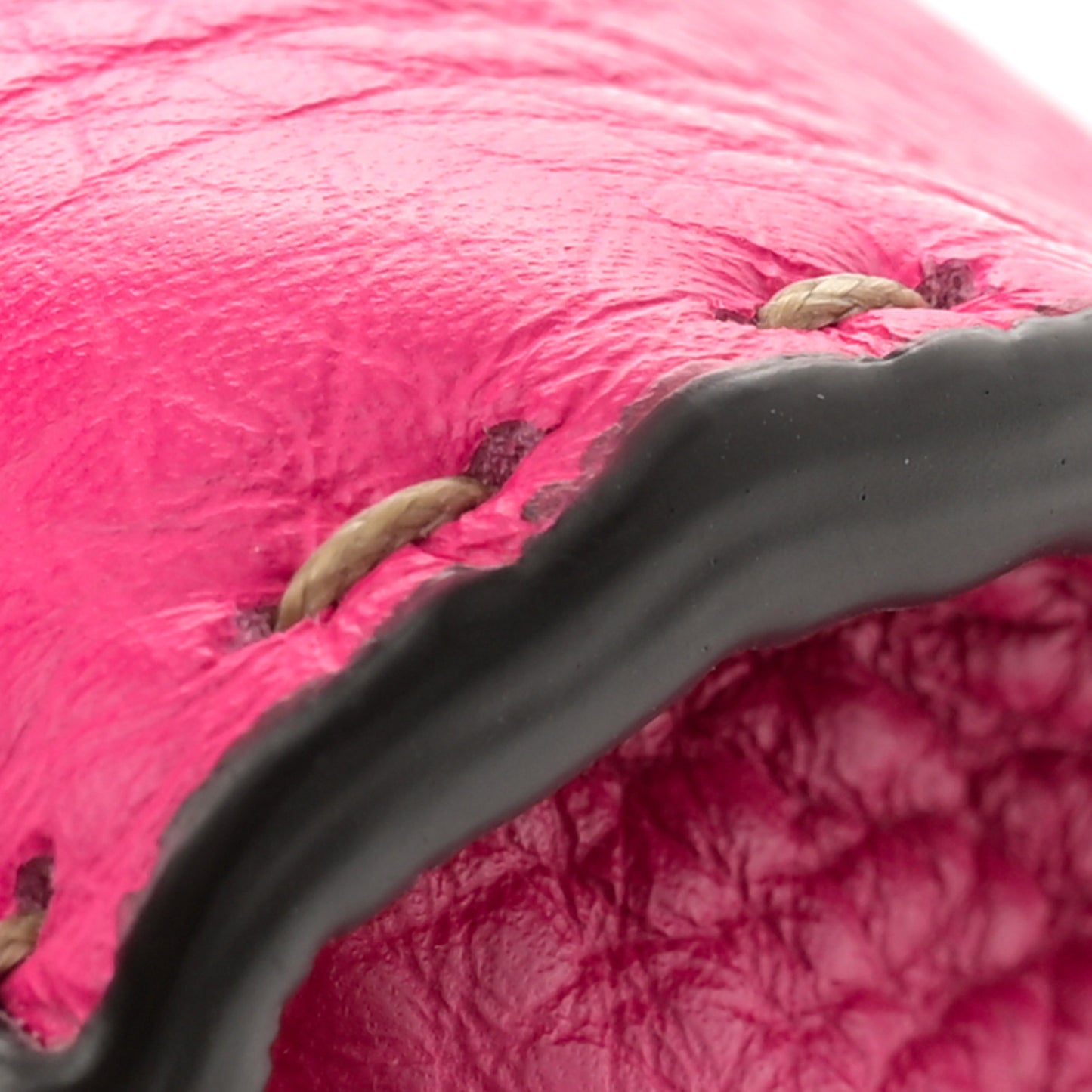 Cuoio Romano Selleria Mini Peekaboo Iconic Satchel Fuxia