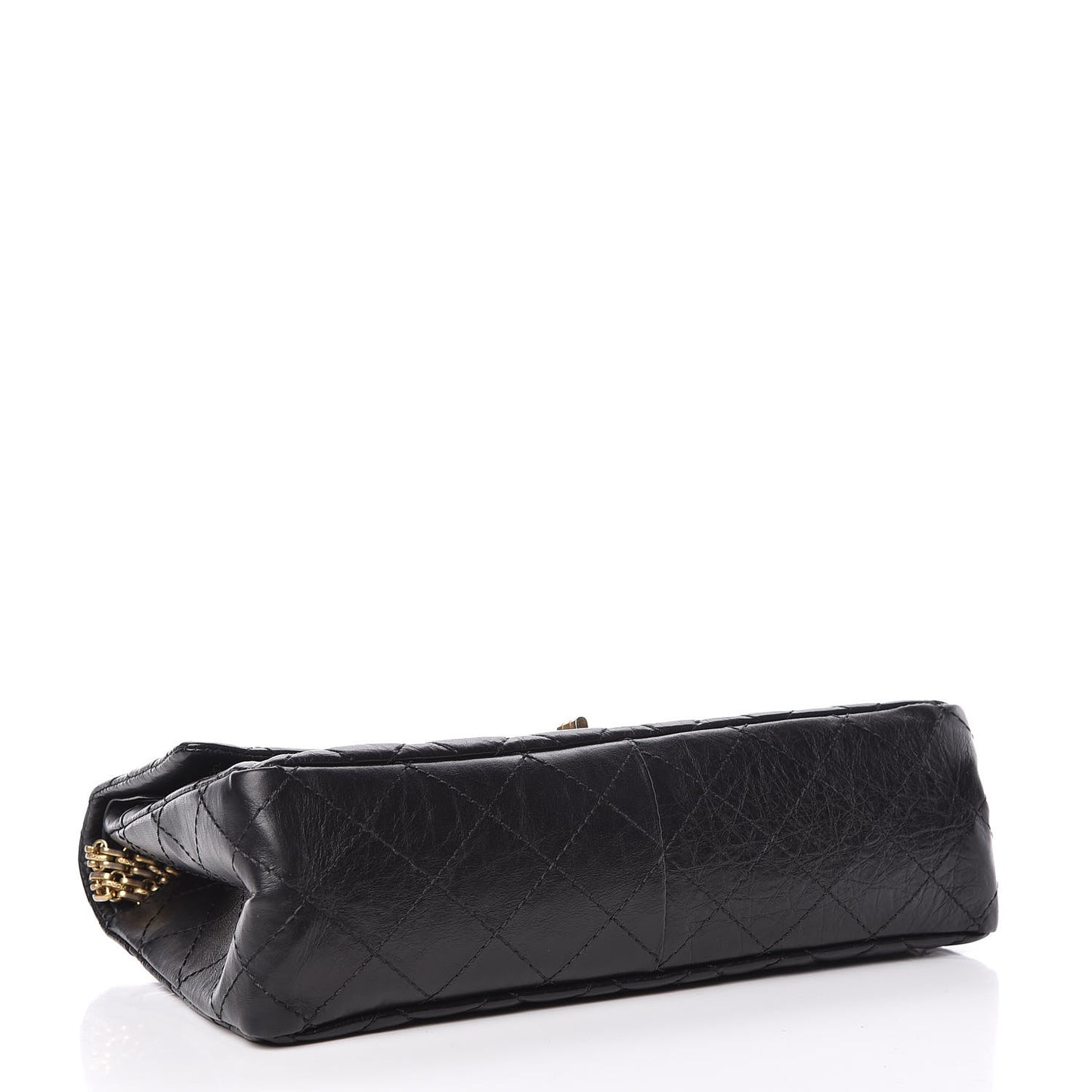 Aged Calfskin Quilted 2.55 Reissue 226 Flap Black