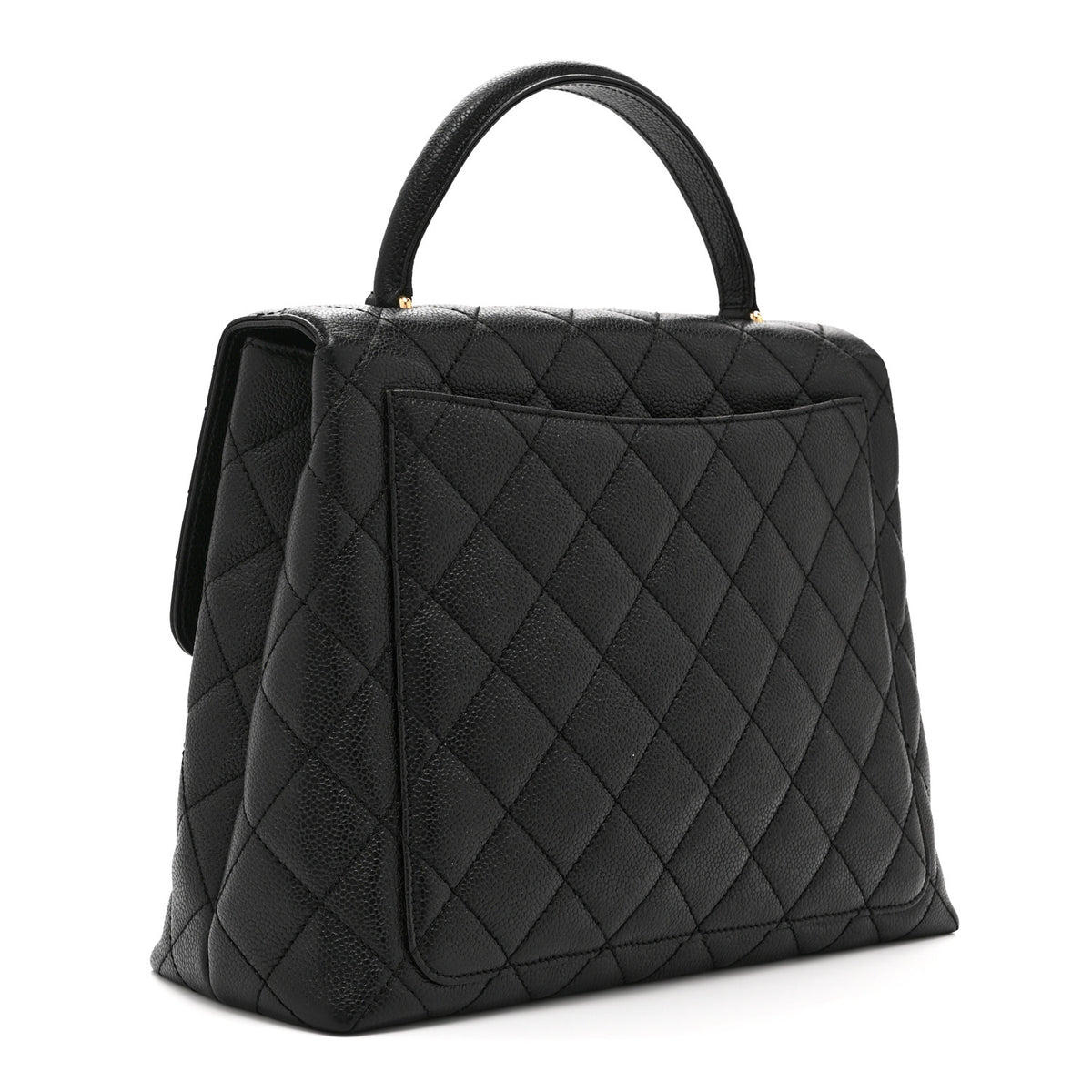 Chanel Caviar Quilted Jumbo Kelly Flap Black 3 of 11