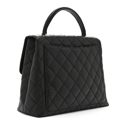 Chanel Caviar Quilted Jumbo Kelly Flap Black 3 of 11