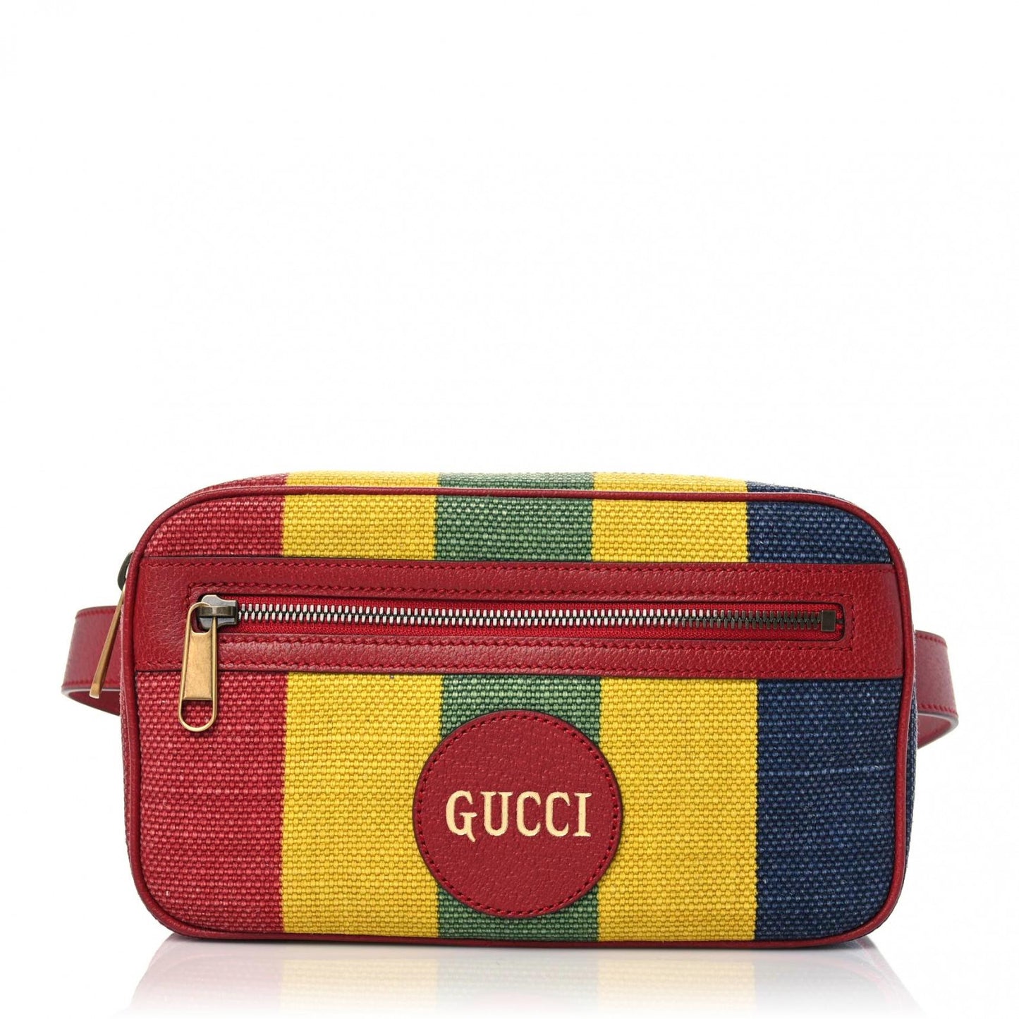 Canvas Marley Stripe Script Logo Gucci 80 Belt Bag Multicolor
