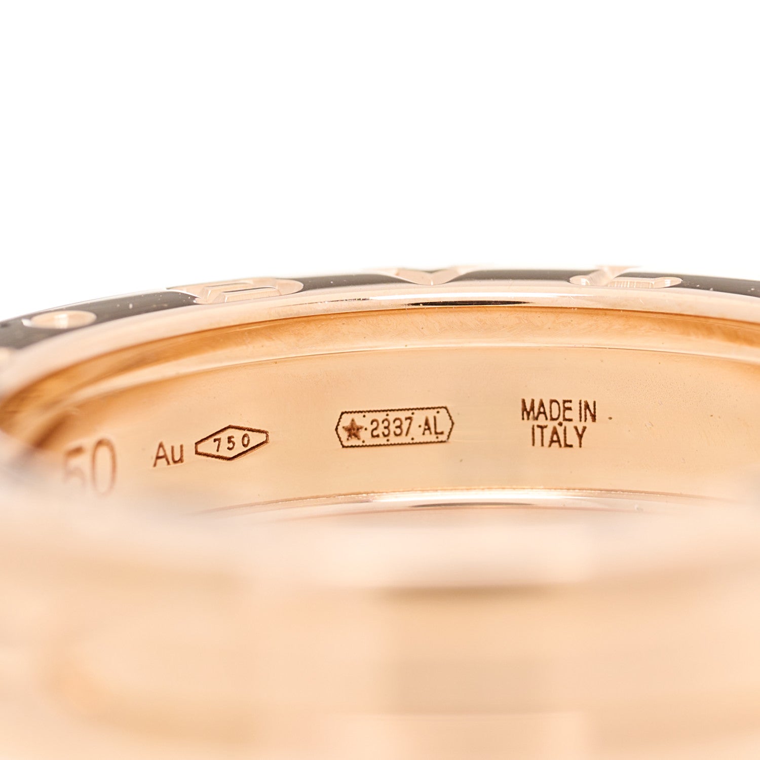Bulgari 18K Rose Gold B.Zero1 One-Band Ring 50 5.25 5 of 5