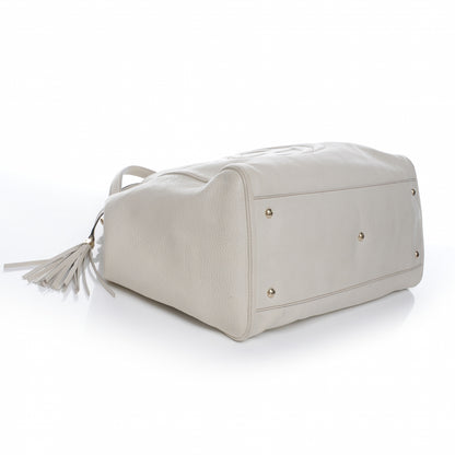 Gucci Pebbled Calfskin Large Soho Shoulder Bag Off White 4 of 10