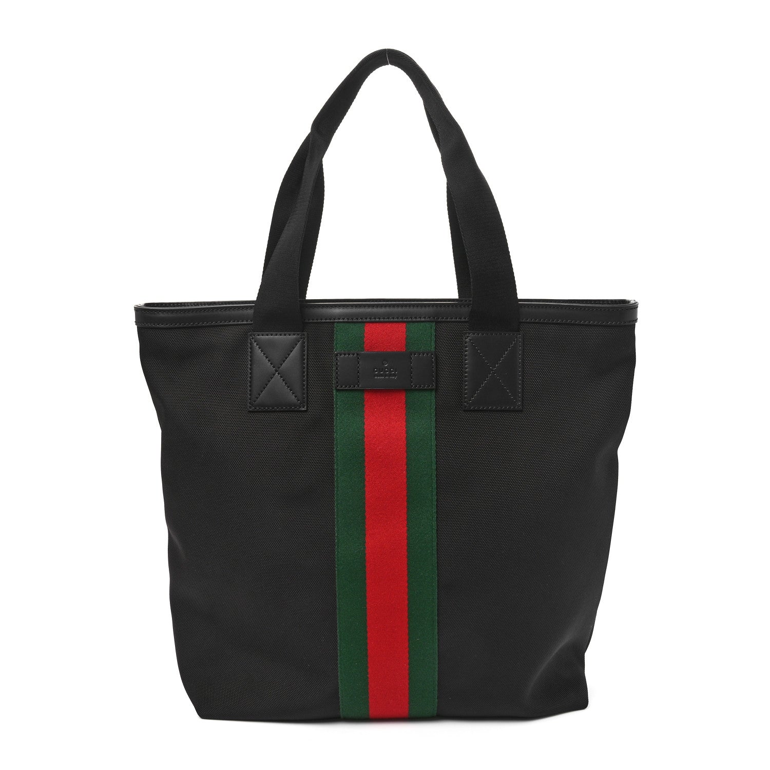 Gucci Techno Canvas Web Vertical Tote Black 1 of 10