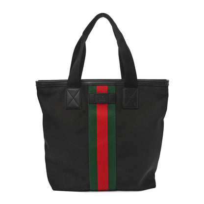 Gucci Techno Canvas Web Vertical Tote Black 1 of 10