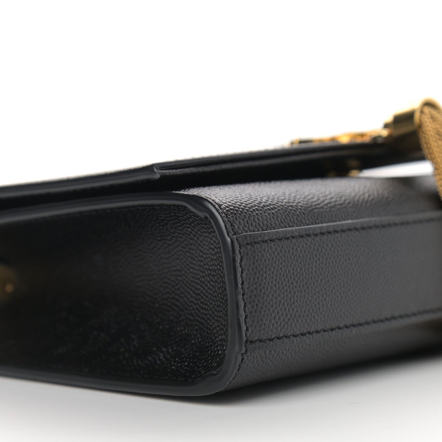 Saint Laurent Grain De Poudre Small Classic Monogram Kate Tassel Satchel Black 8 of 9