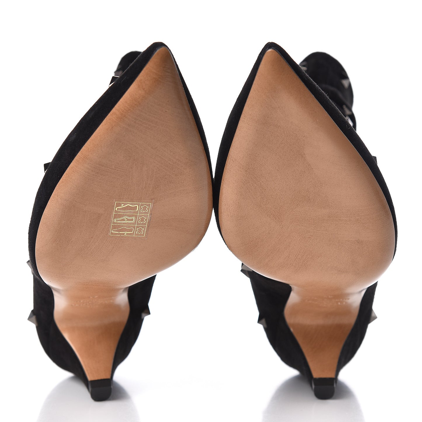 Suede Rockstud Scrunch Ankle Booties 41 Black