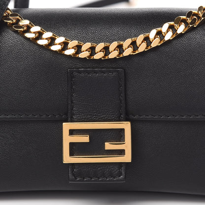 Fendi Shiny Nappa Micro Baguette Black 10 of 11