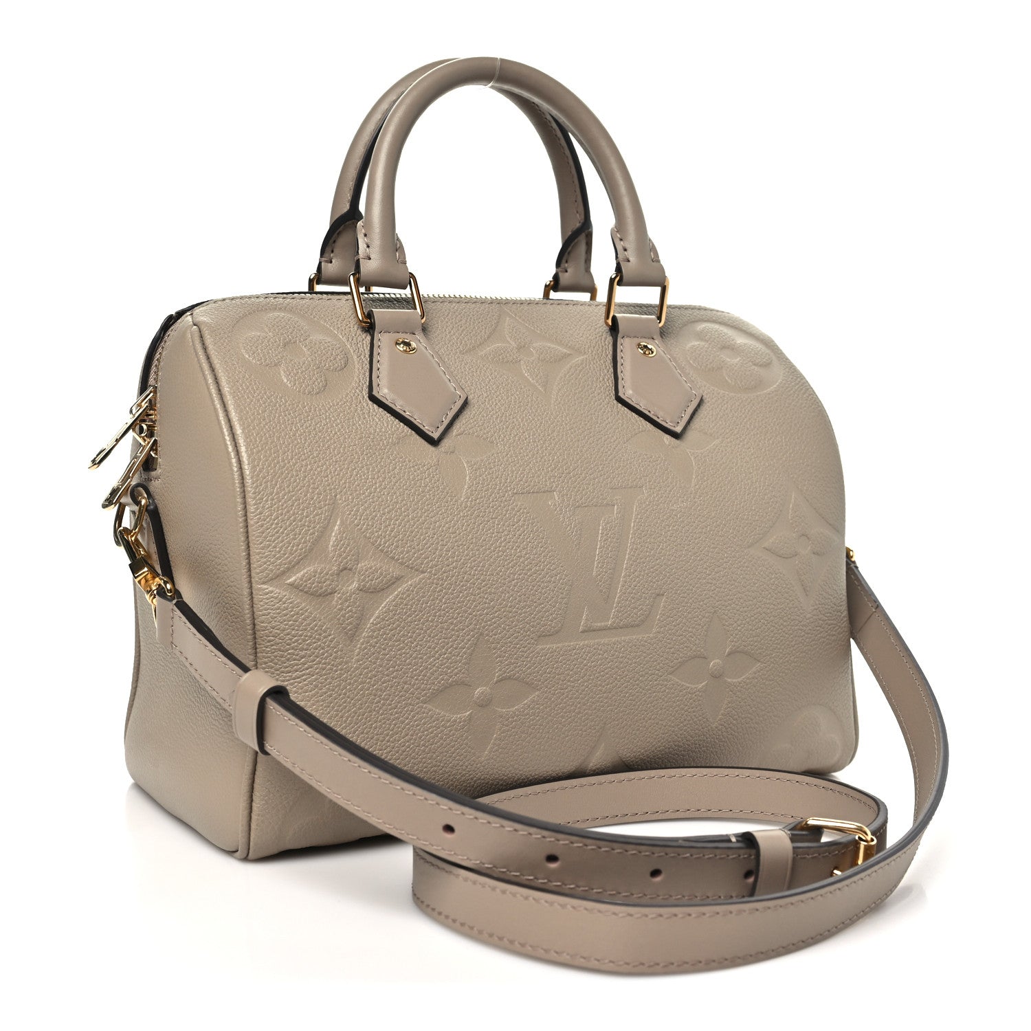 Louis Vuitton Empreinte Monogram Giant Speedy Bandouliere 25 Tourterelle 3 of 9