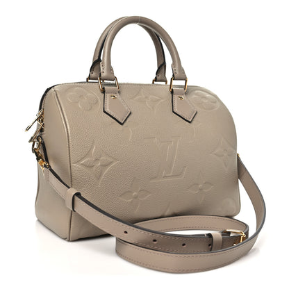 Louis Vuitton Empreinte Monogram Giant Speedy Bandouliere 25 Tourterelle 3 of 9