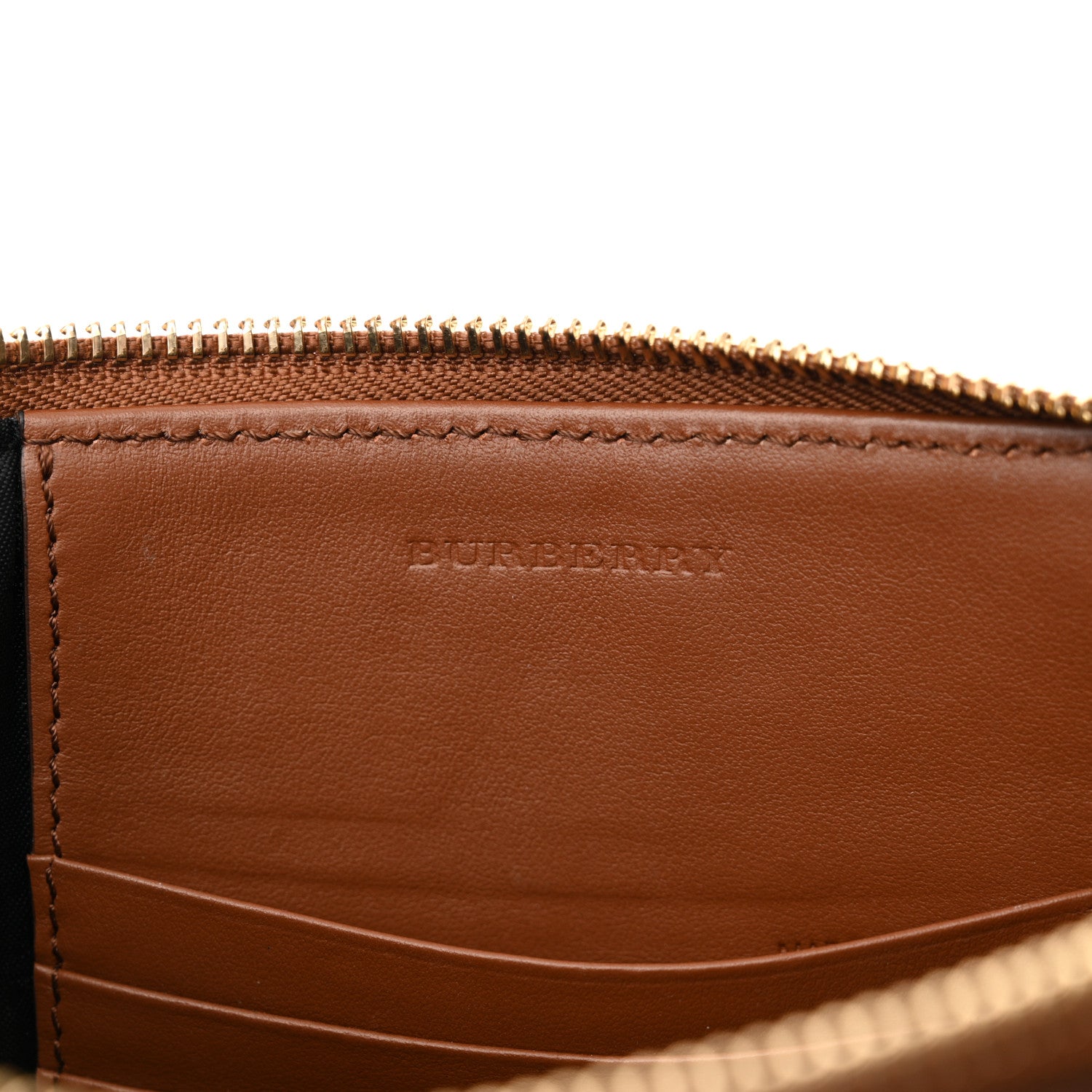 Burberry Haymarket Check Peyton Crossbody Clutch Bag Toffee 8 of 13