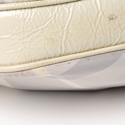 Burberry Beat Check Small Brooklyn Hobo Grey 9 of 15