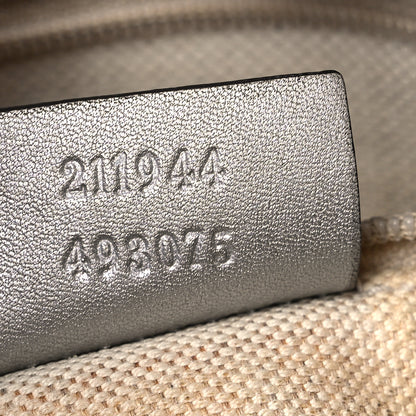 Gucci Metallic Guccissima Medium Sukey Tote Silver 7 of 25