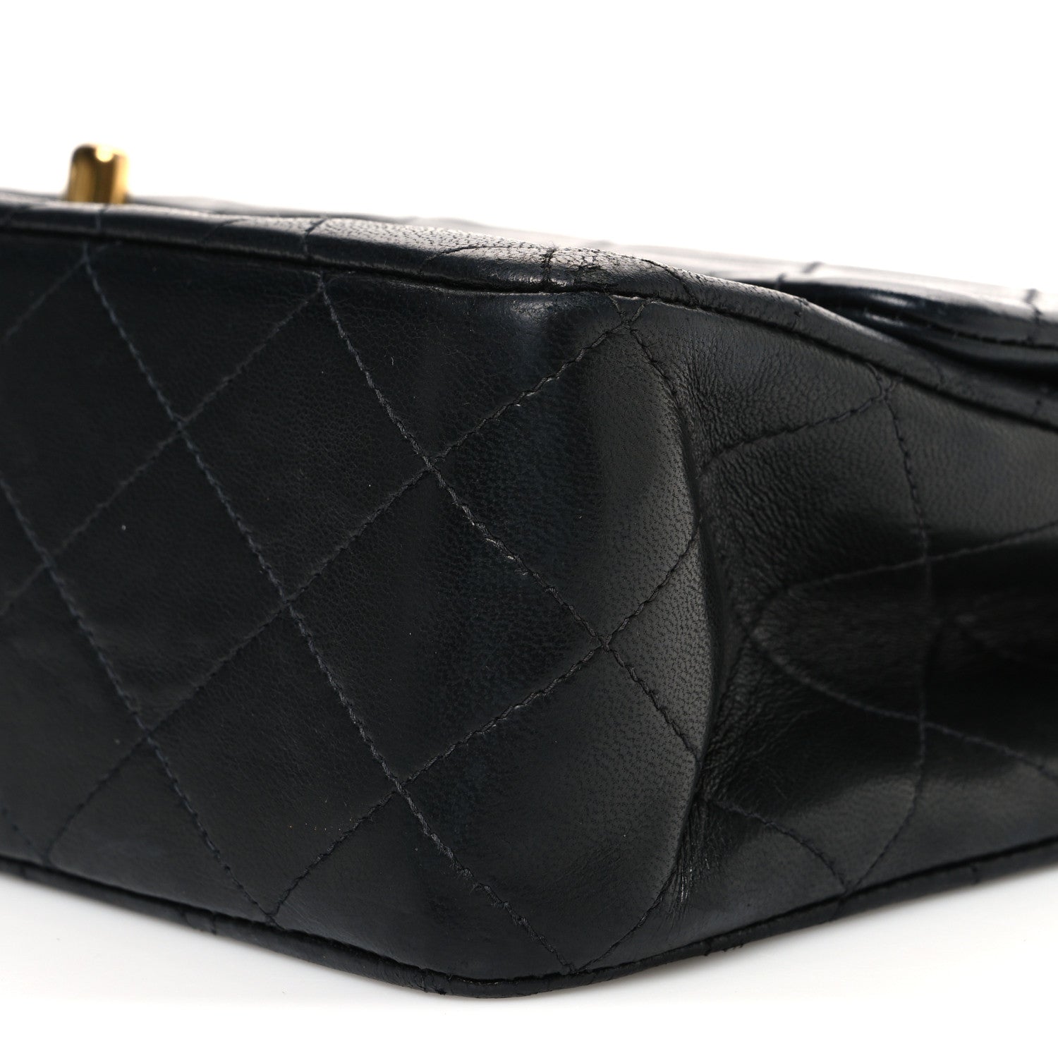 Chanel Lambskin Quilted Medium Double Flap Black 11 of 13
