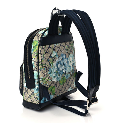 Gucci GG Supreme Monogram Blooms Small Day Backpack Blue 3 of 12