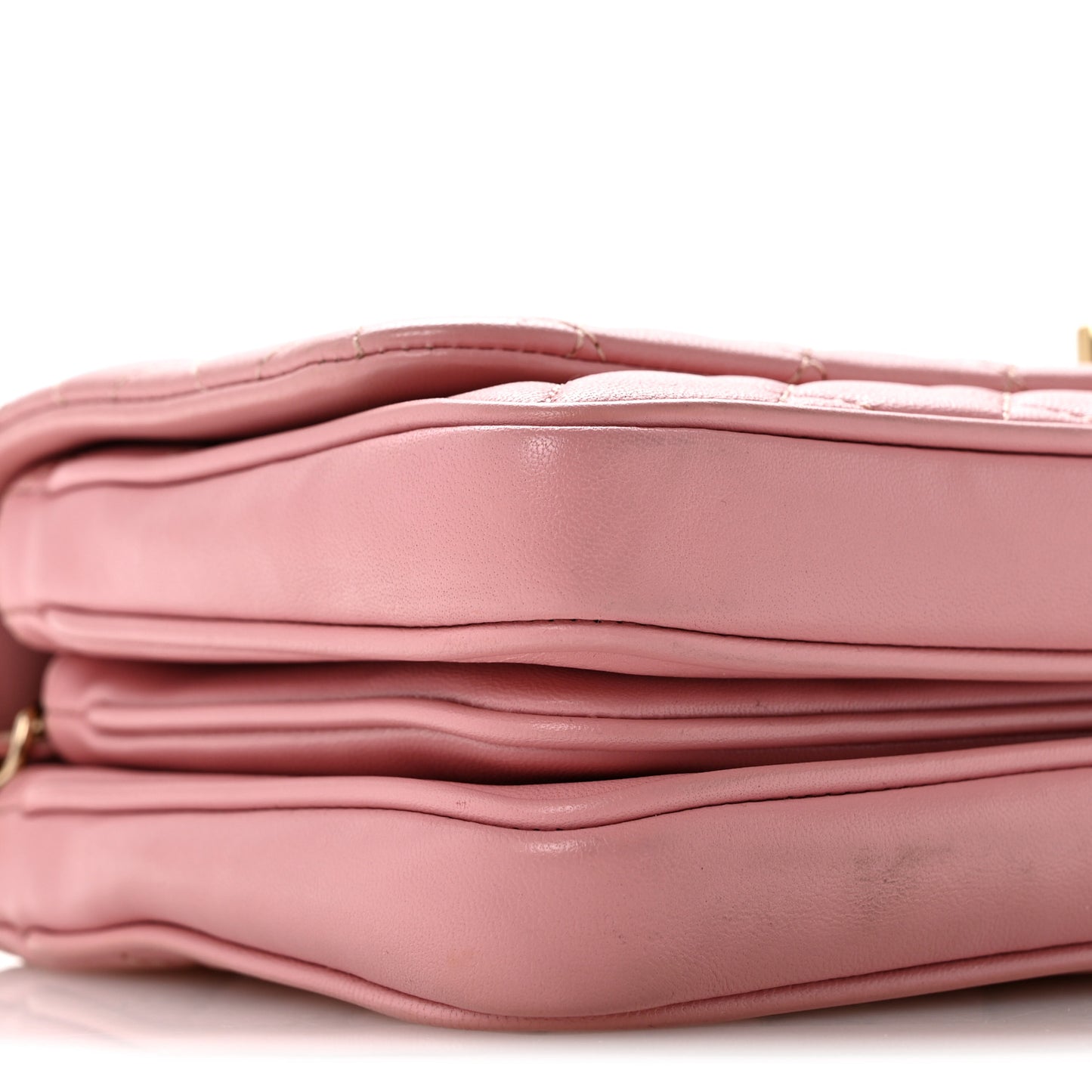 Lambskin Quilted Small Citizen Chic Flap Pink