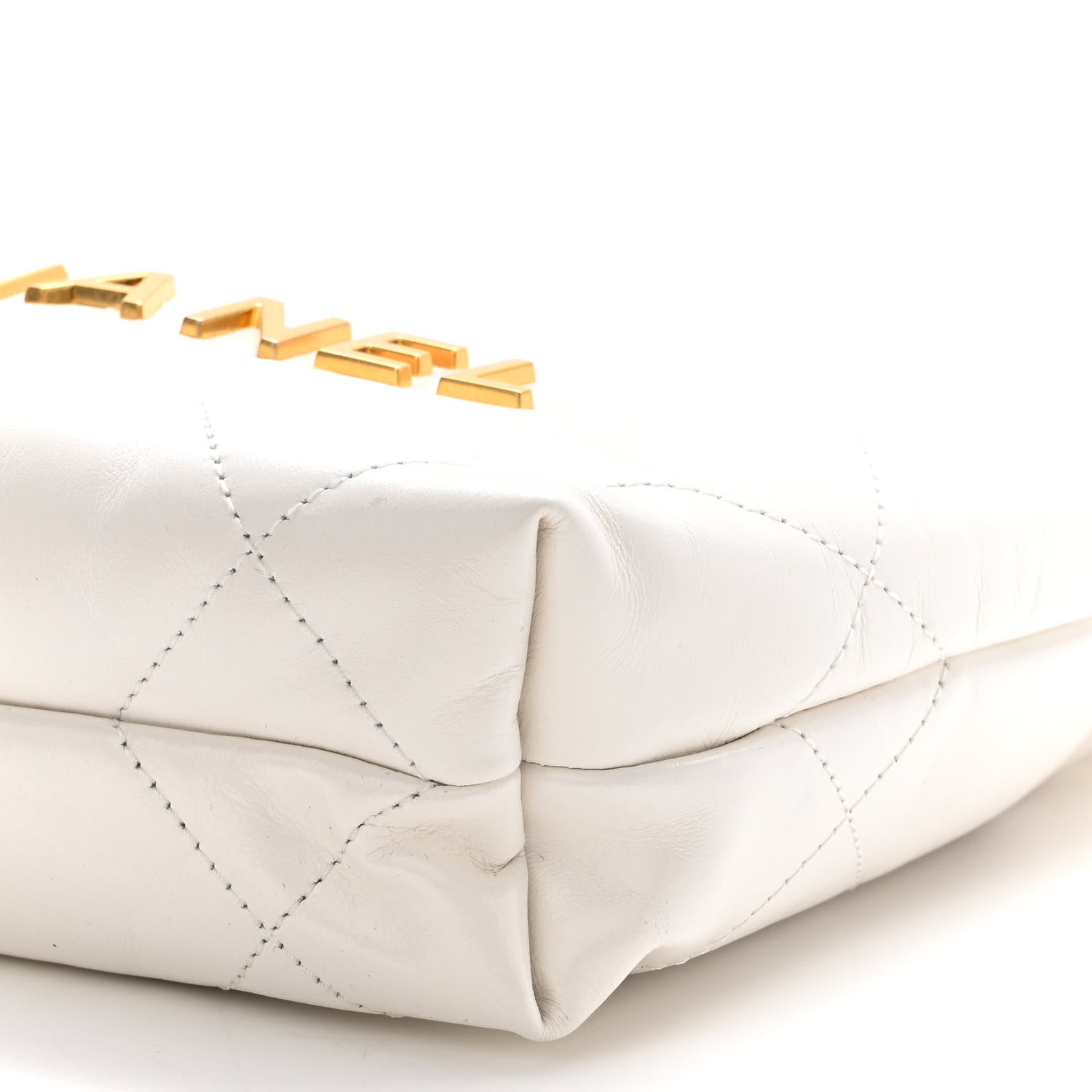 Chanel Shiny Calfskin Quilted Mini Chanel 22 White 10 of 10
