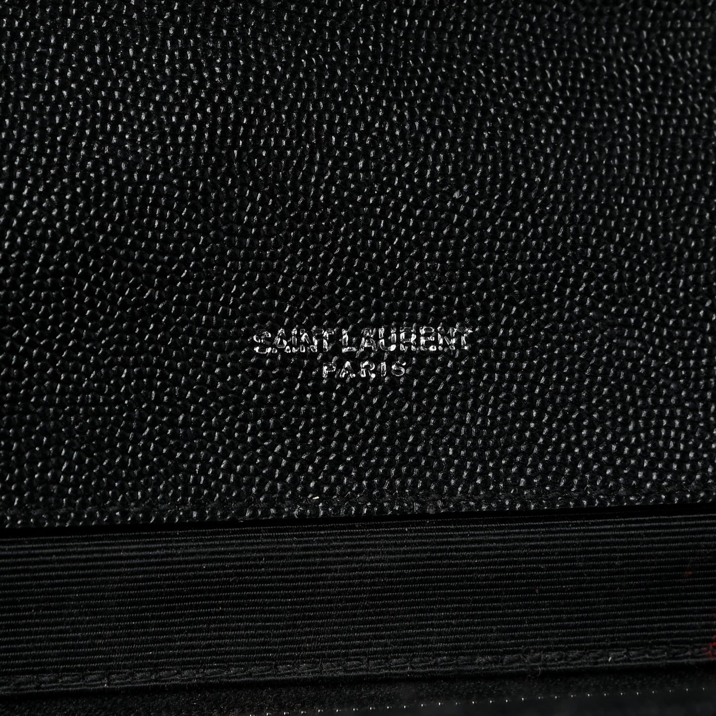 Grain De Poudre Textured Mixed Matelasse Large Triquilt Monogram Satchel Black
