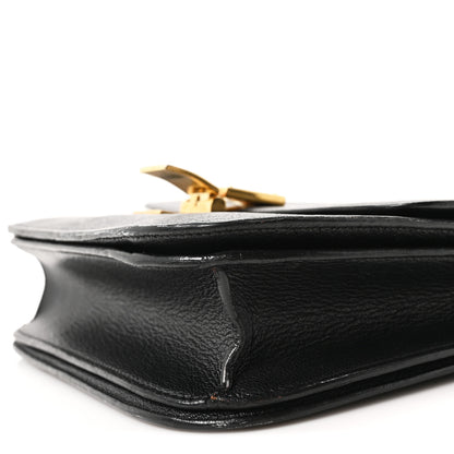 Celine Goatskin Medium Classic Box Flap Bag Black 10 of 10