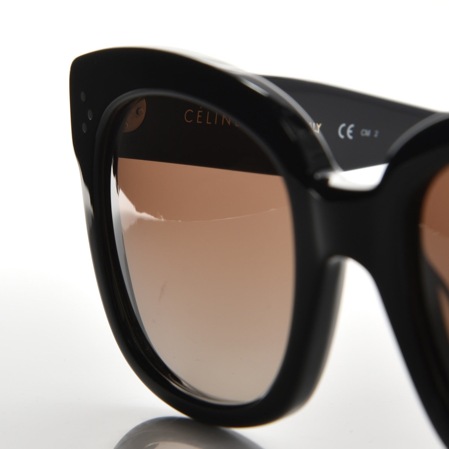 Celine New Audrey Sunglasses CL 41805/S Black 8 of 10