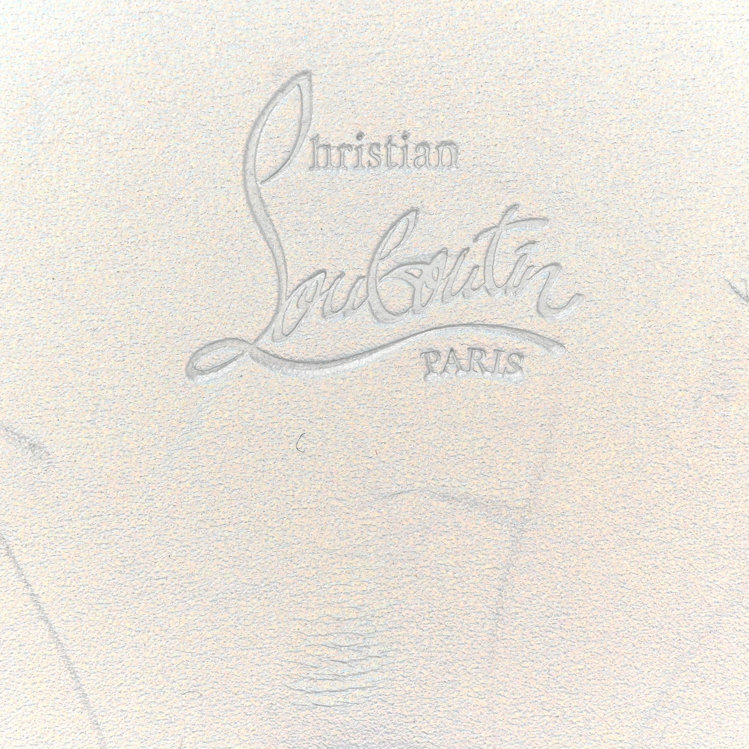 Christian Louboutin Iridescent Calfskin Loubi54 Crossbody Clutch Silver 19 of 19