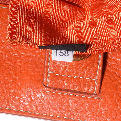 Prada Vitello Daino Shopping Tote Papaya 8 of 10