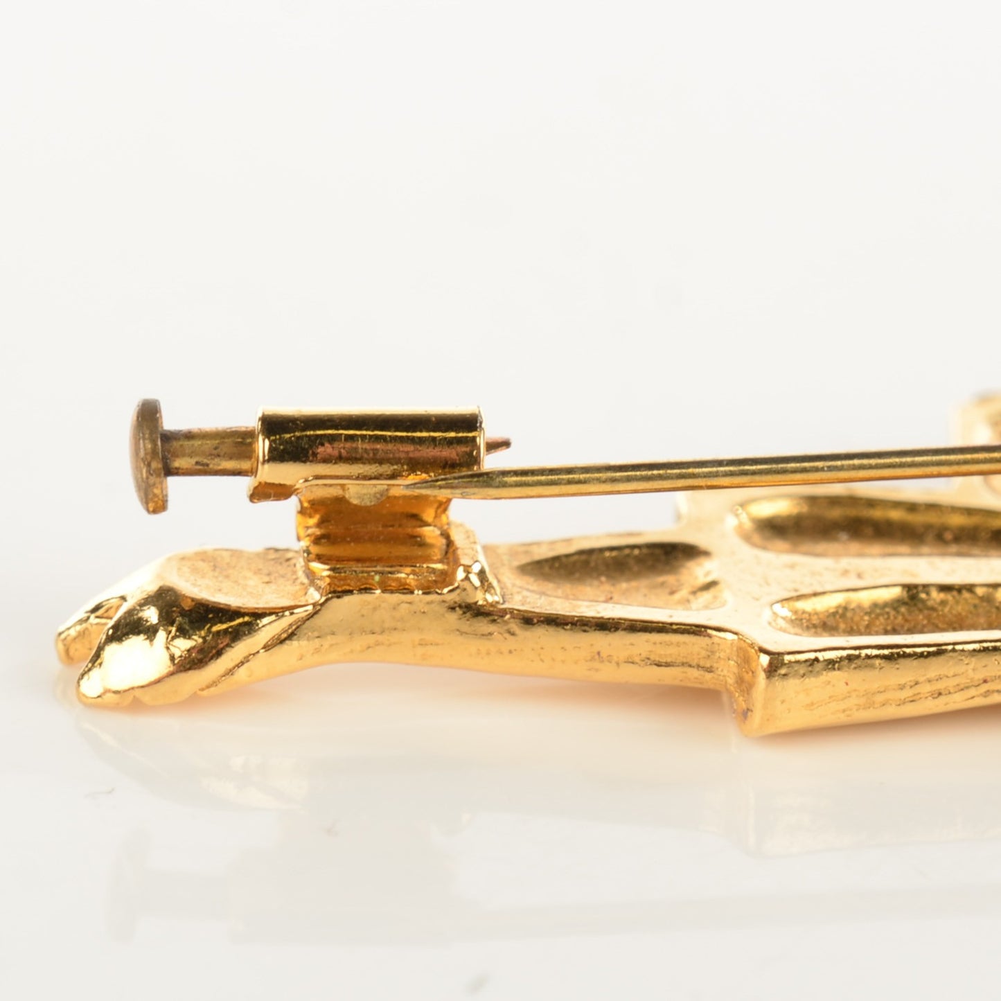 Coco Figurine Pin Brooch Gold