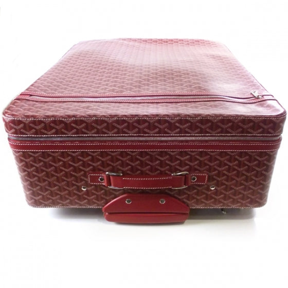 Goyardine Trolley MM Rolling Suitcase Red