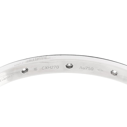 Cartier 18K White Gold 10 Diamond LOVE Bracelet 16 4 of 9