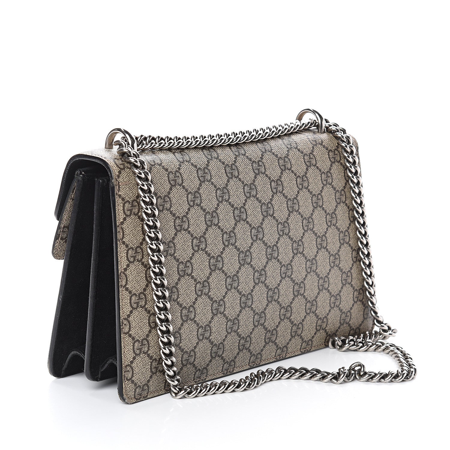 Gucci GG Supreme Monogram Small Dionysus Shoulder Bag Black 2 of 8