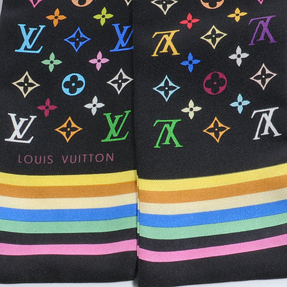 Louis Vuitton Silk Monogram Multicolor Bandeau Black 2 of 2