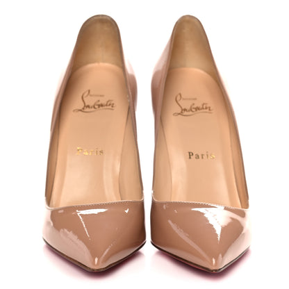 Christian Louboutin Patent Pigalle Follies 100 Pumps 37 Nude 2 of 11